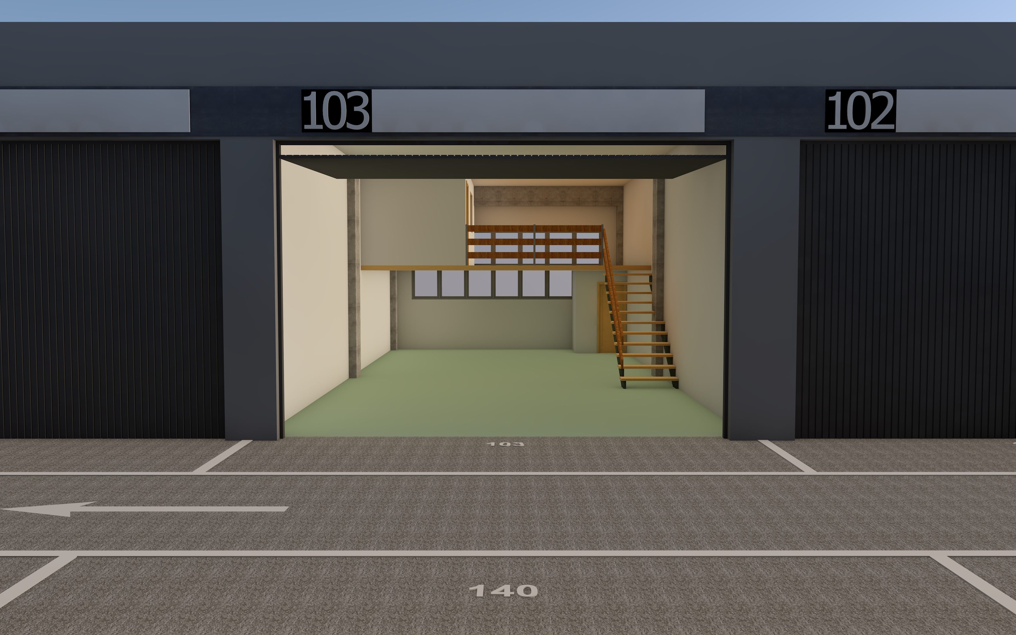 Vista frontal local 103